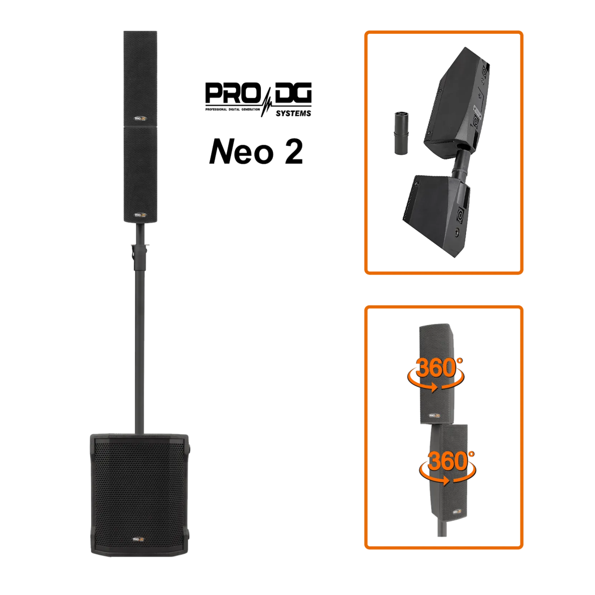 PRO DG NEO 2 2-way Portable Array system (PRO DG - TÂY BAN NHA)